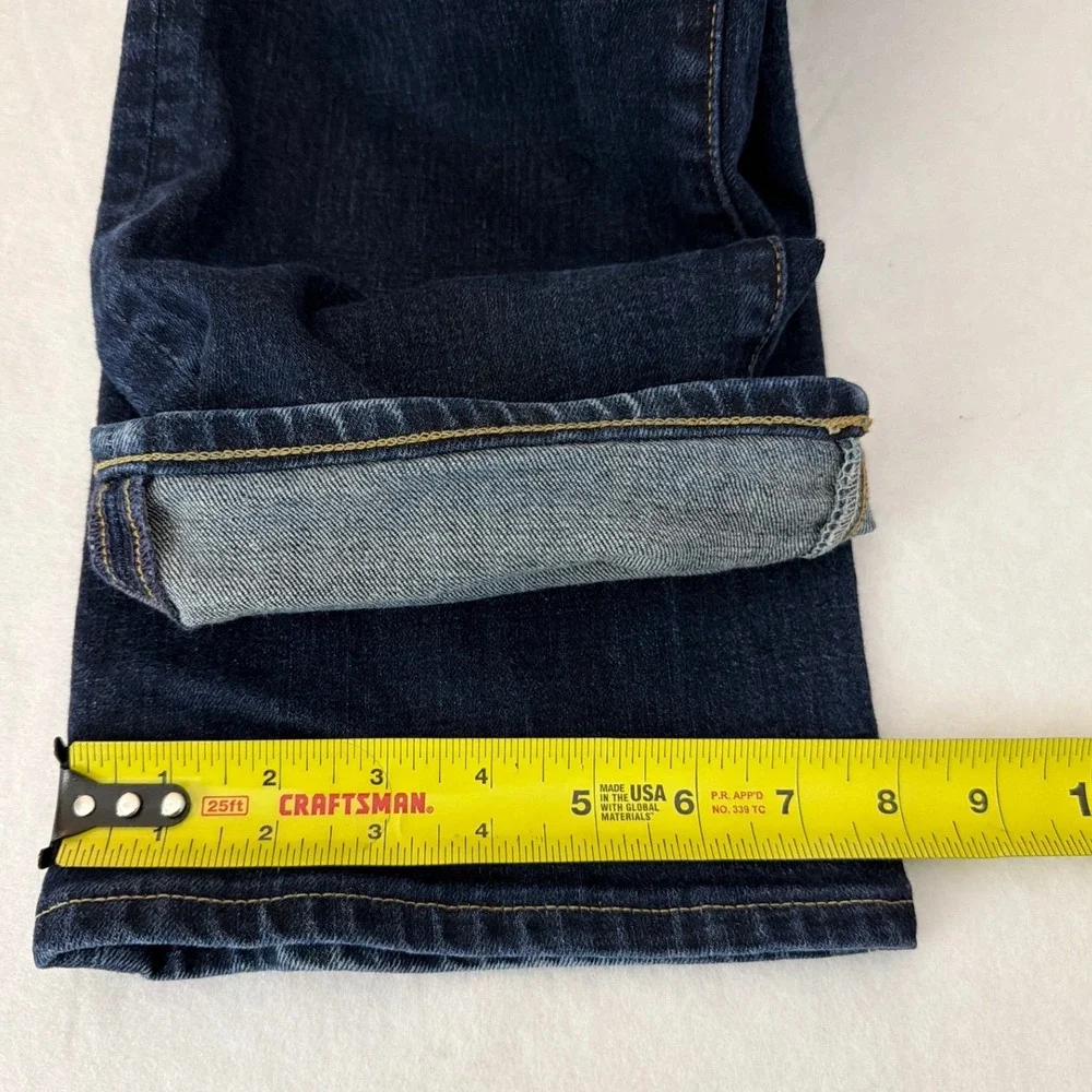 Polo Ralph Lauren Varick Slim Straight Jeans Mens 38x31 Dark Indigo Blue Stretch